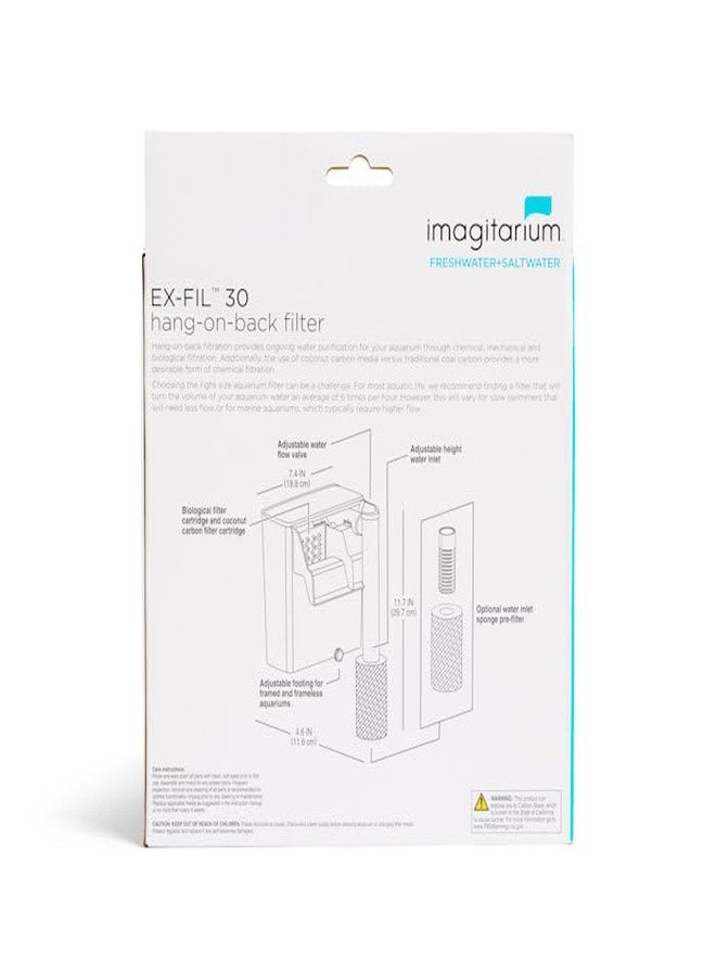 imagitarium EX-FIL 30 Hang-On-Back Filter 20-30 Gallons - Image 2